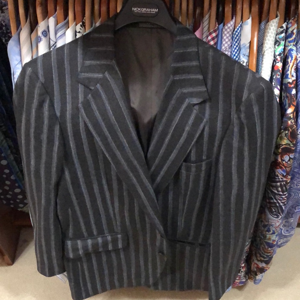Very Edgy Style Men’s Wool Blazer Wild Stripes